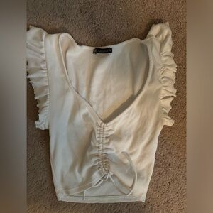 White Zara Crop Top
